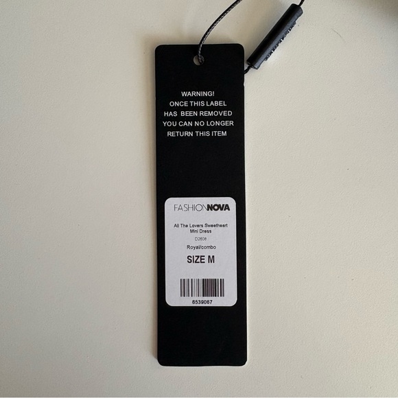2/$15 Fashion Nova Royal Blue Mini Dress - Picture 5 of 5